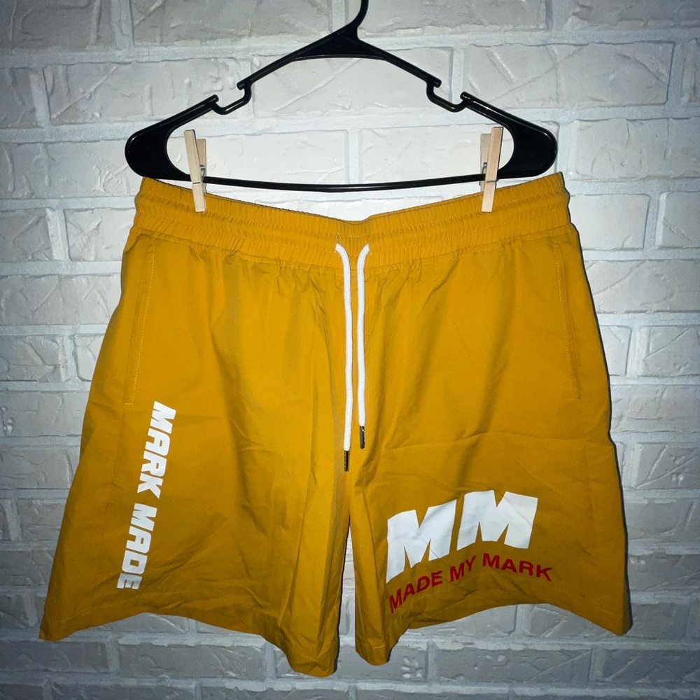 Mark made swim trunks